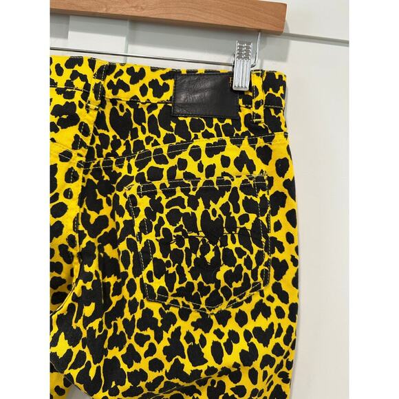 R13 Yellow Leopard Joey Jean Size 27 - Picture 5 of 5